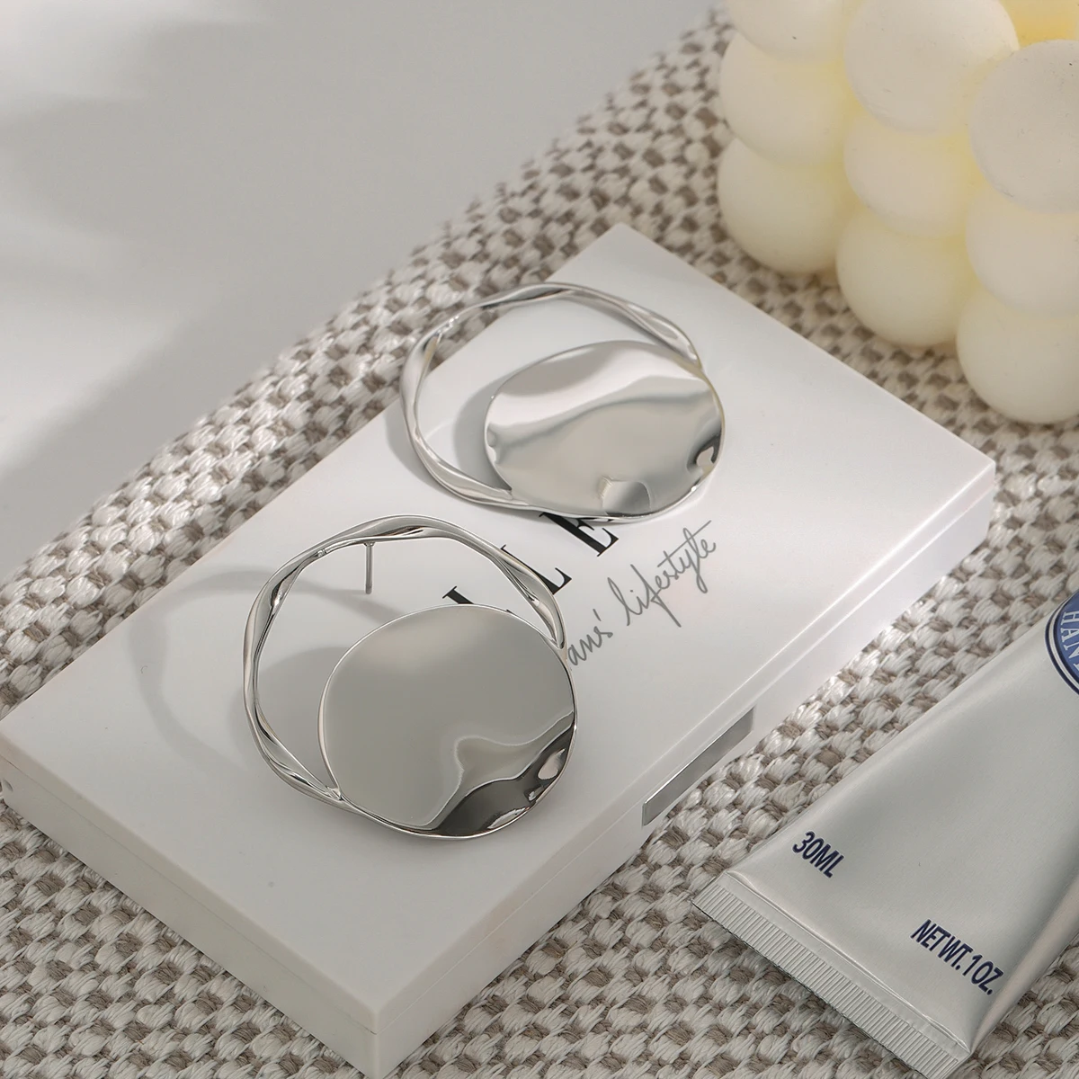 Stainless Steel Gold Earrings JDE0112041-S 6 Stainless Steel Gold Earrings JDE0112041-S - Image 6