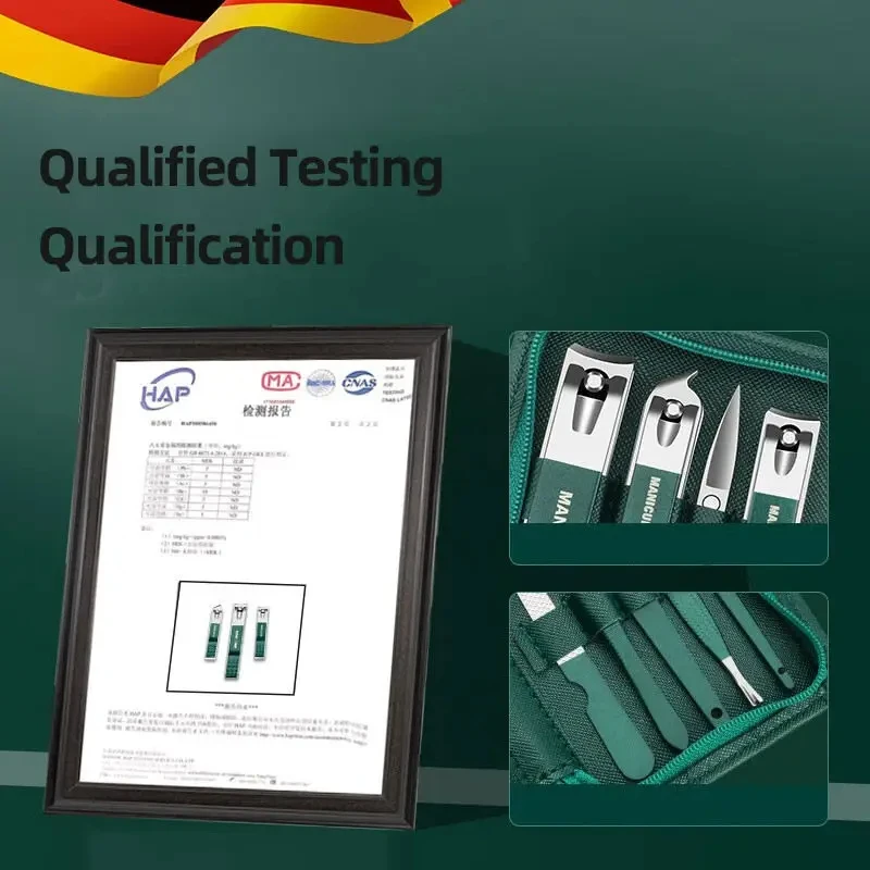 Stainless Steel Green Nail Care Set (6 or 9-Piece) 4 Stainless Steel Green Nail Care Set (6 or 9-Piece) - Image 4