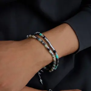 Stainless Steel Beaded Men's Bracelet JDB0111021 9 Sd71e14153a9a477e8d70d10a2c331ee7u