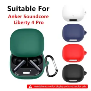 Silicone Case for Anker Liberty 4 Pro Earbuds