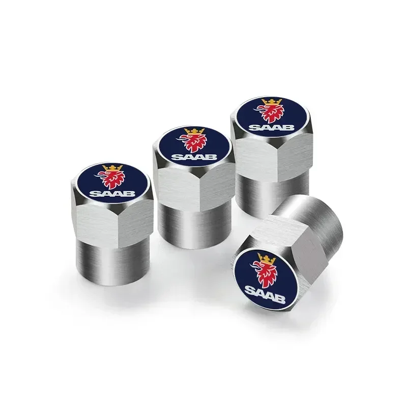 Saab Aluminum Tire Valve Caps Set 5 Saab Aluminum Tire Valve Caps Set - Image 5