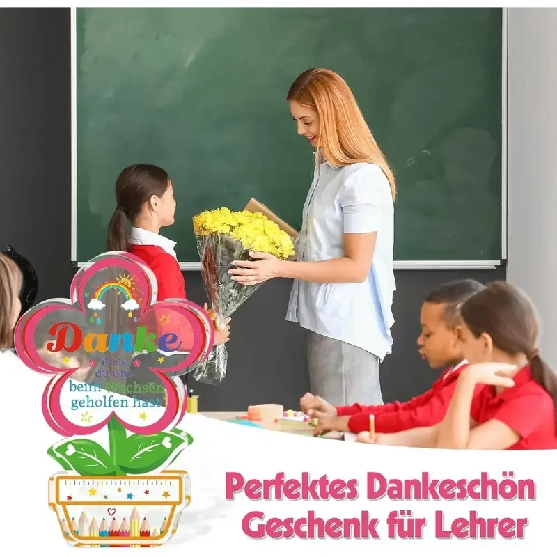 Colorful Acrylic Flower Appreciation Plaque 3 Colorful Acrylic Flower Appreciation Plaque - Image 3