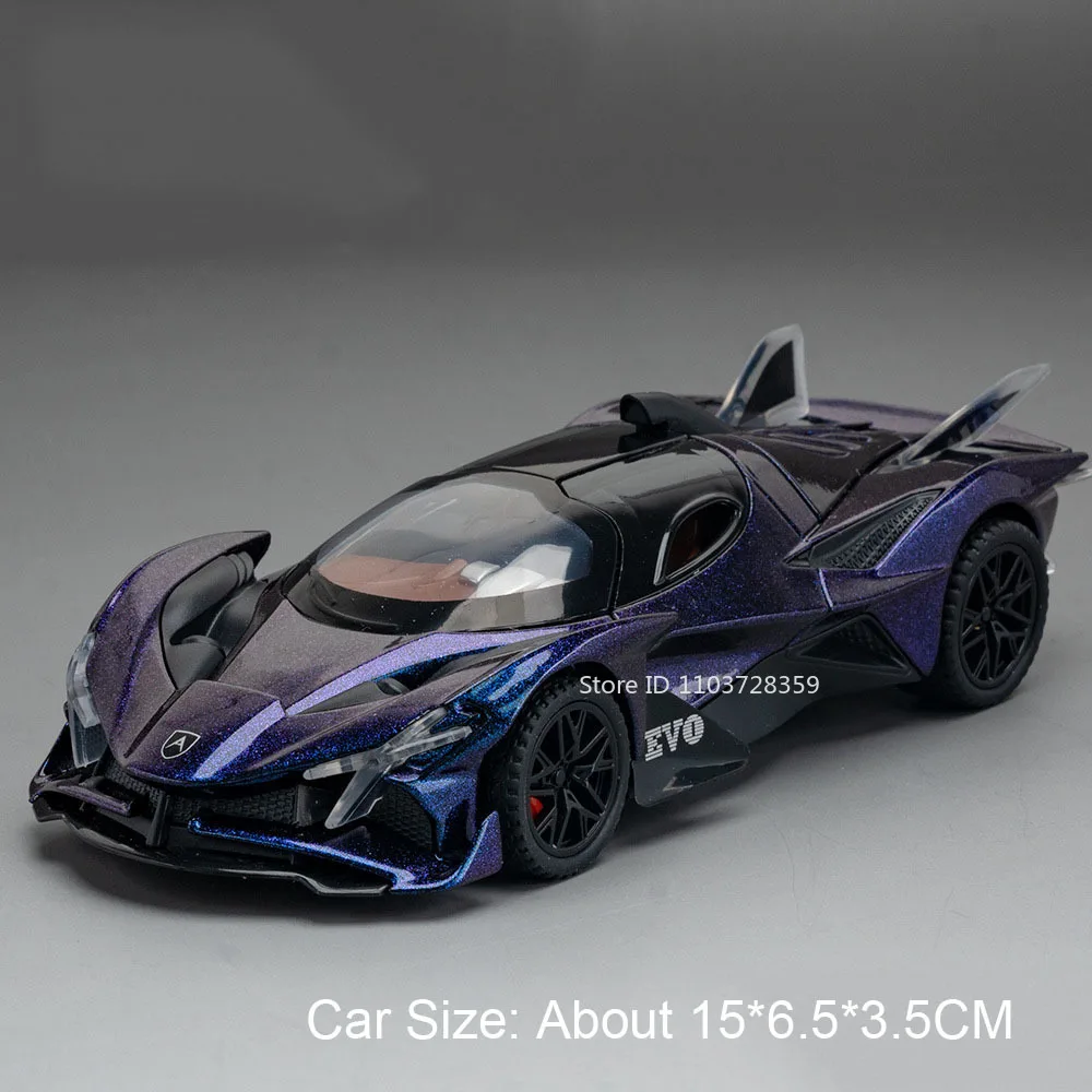 Black Apollo EVO Miniature Sports Car Model 8 Black Apollo EVO Miniature Sports Car Model - Image 8