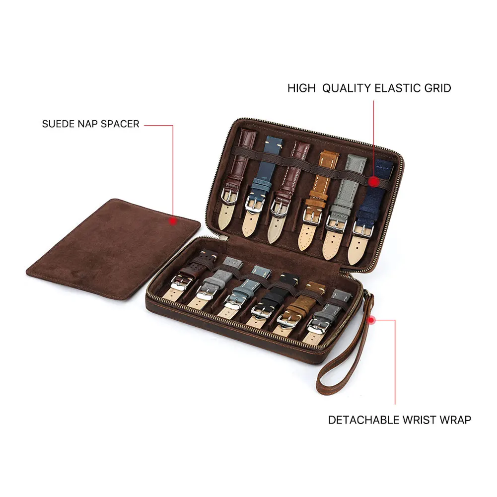 Genuine Leather Watch Strap Storage Box 5 Genuine Leather Watch Strap Storage Box - Image 5