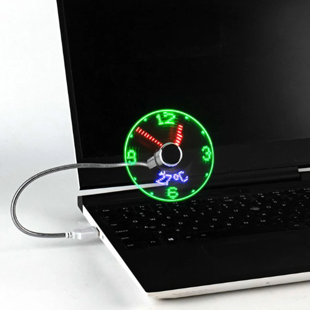 Vibrant LED Clock Fan for Desktop 5 Vibrant LED Clock Fan for Desktop - Image 5