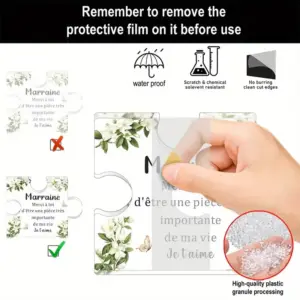 Elegant French-Printed Acrylic Puzzle for Godmother 8 Sd7d2f5fdc3844039b87b4407a7799583w