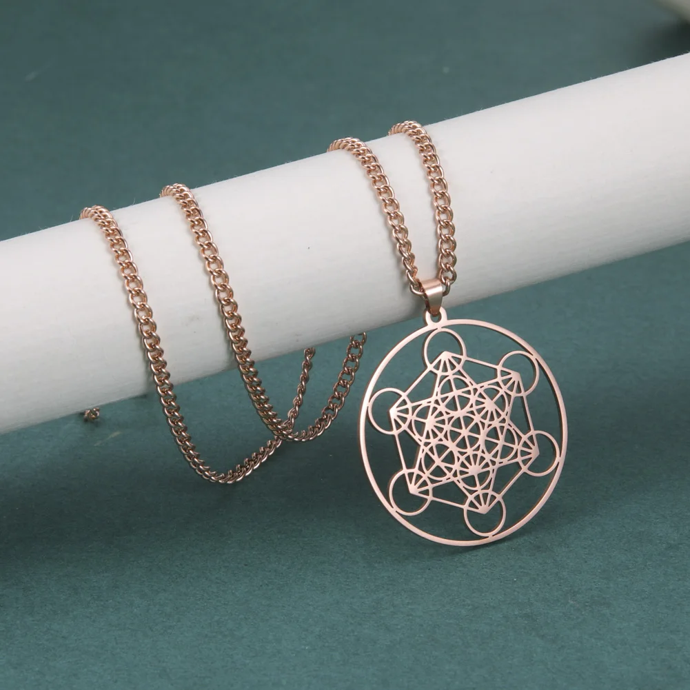 Sacred Geometry Metatron's Cube Necklace 9 Sacred Geometry Metatron's Cube Necklace - Image 9