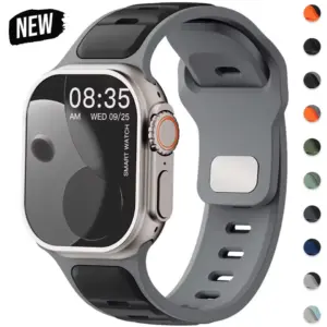 Silicone Sport Band for Apple Watch Series 5-10