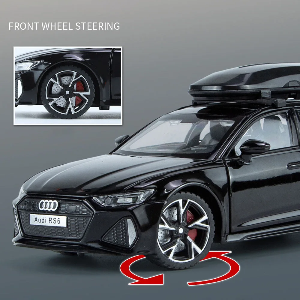 1:32 Diecast Audi RS6 Model with Lights 4 1:32 Diecast Audi RS6 Model with Lights - Image 4