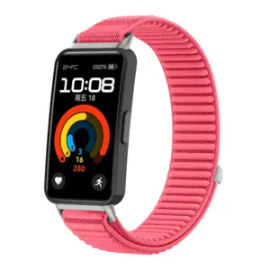 Vibrant Pink Nylon Loop Band for Huawei Watch 19 Sd8170d3b0e164f36b4b01adb4a10ee10m