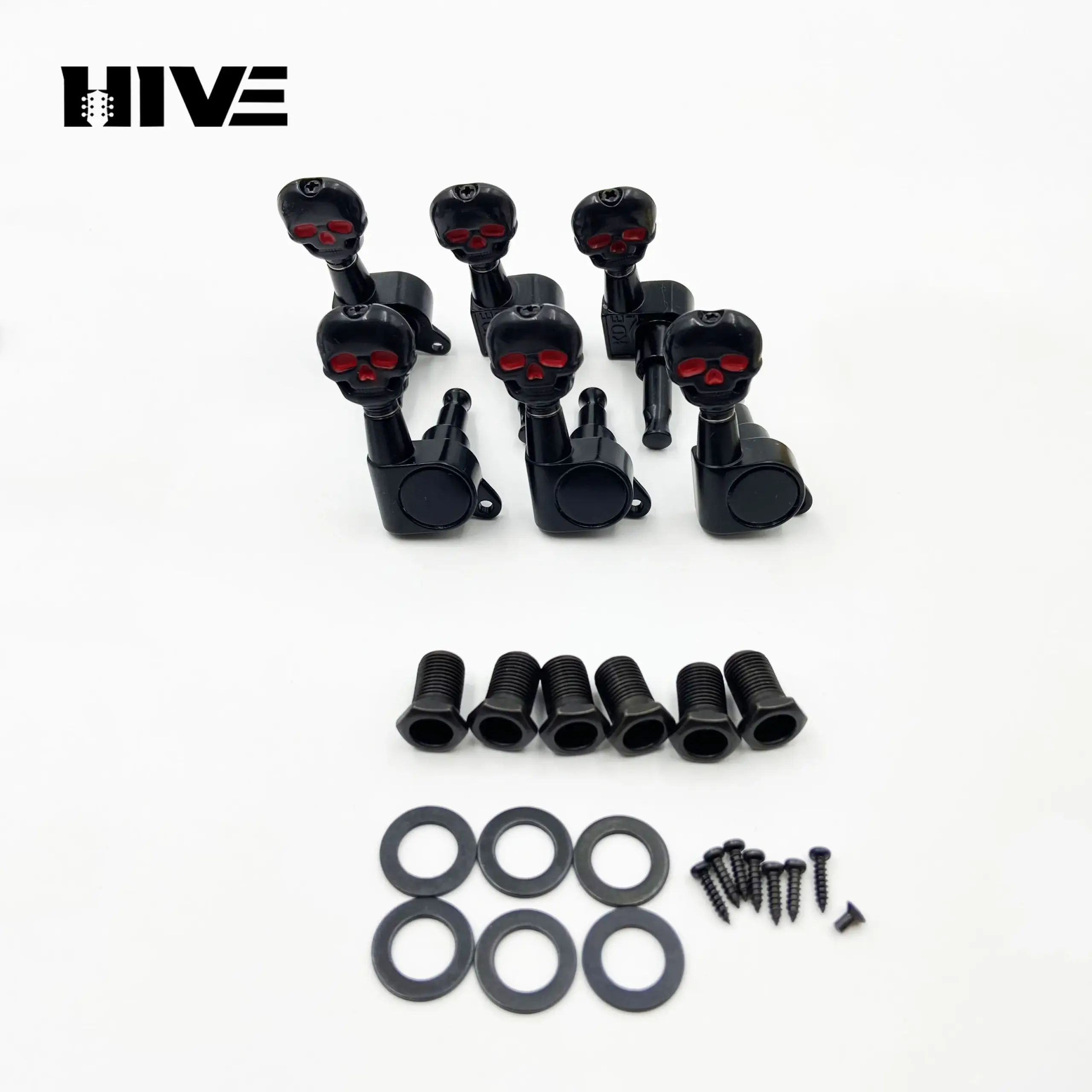 Skull Guitar Tuning Pegs Set for Accurate Tuning 8 Skull Guitar Tuning Pegs Set for Accurate Tuning - Image 8