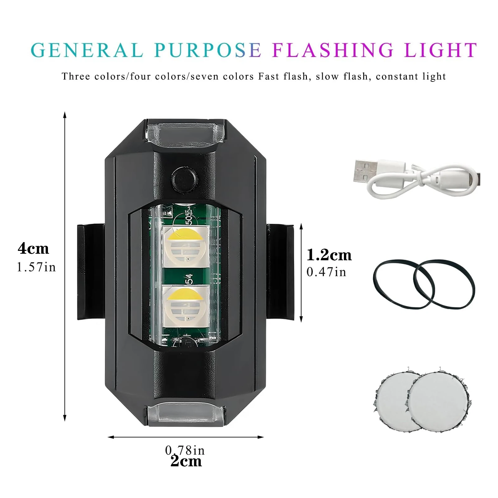 High-Visibility LED Strobe Light Set for Outdoor Safety 2 High-Visibility LED Strobe Light Set for Outdoor Safety - Image 2