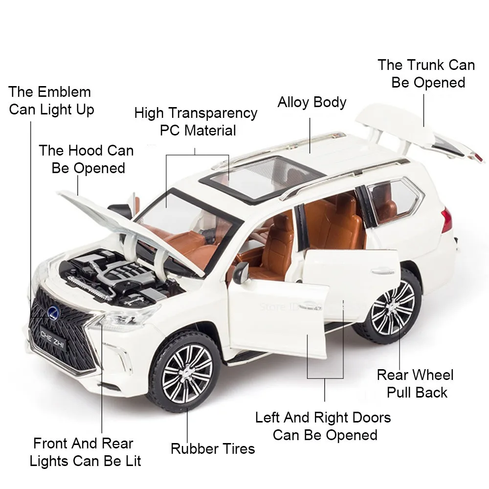 1:24 Scale Lexus Model Car with Opening Features 6 1:24 Scale Lexus Model Car with Opening Features - Image 6