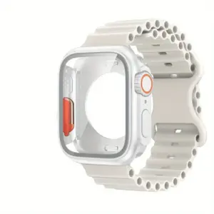 Apple Watch Silicone Case and Strap Set 40mm-46mm 15 Sd857dfe00e5e48ee85a4ae67aba69909k