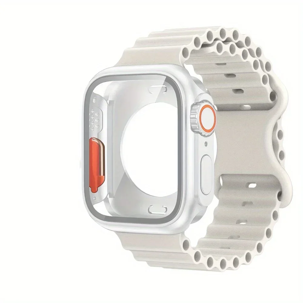 Apple Watch Silicone Case and Strap Set 40mm-46mm 6 Apple Watch Silicone Case and Strap Set 40mm-46mm - Image 6