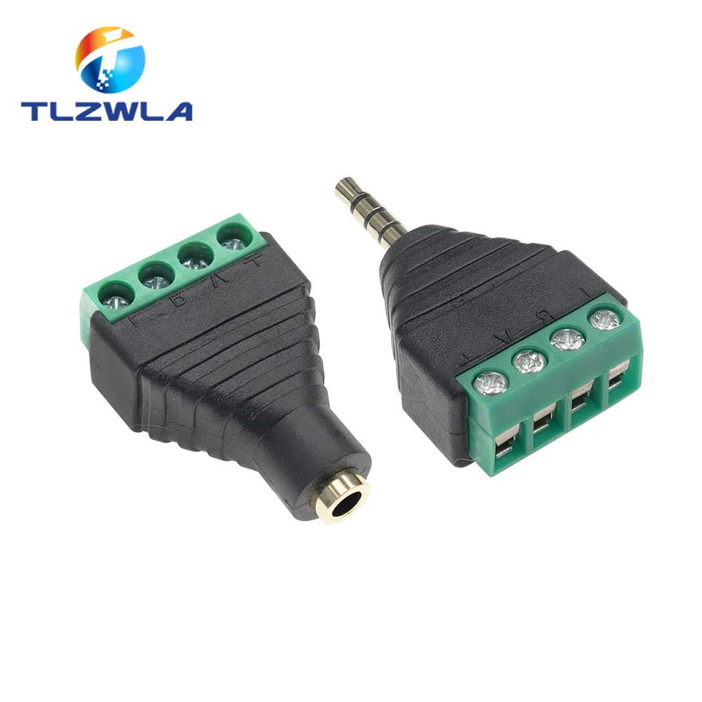 3.5mm Stereo Jack to RCA Mono Adapter with Screw Terminals 4 3.5mm Stereo Jack to RCA Mono Adapter with Screw Terminals - Image 4