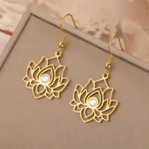Elegant Lotus Earrings for Women 8 Sd87dc0ffb2c649099344f241ec0c8192W