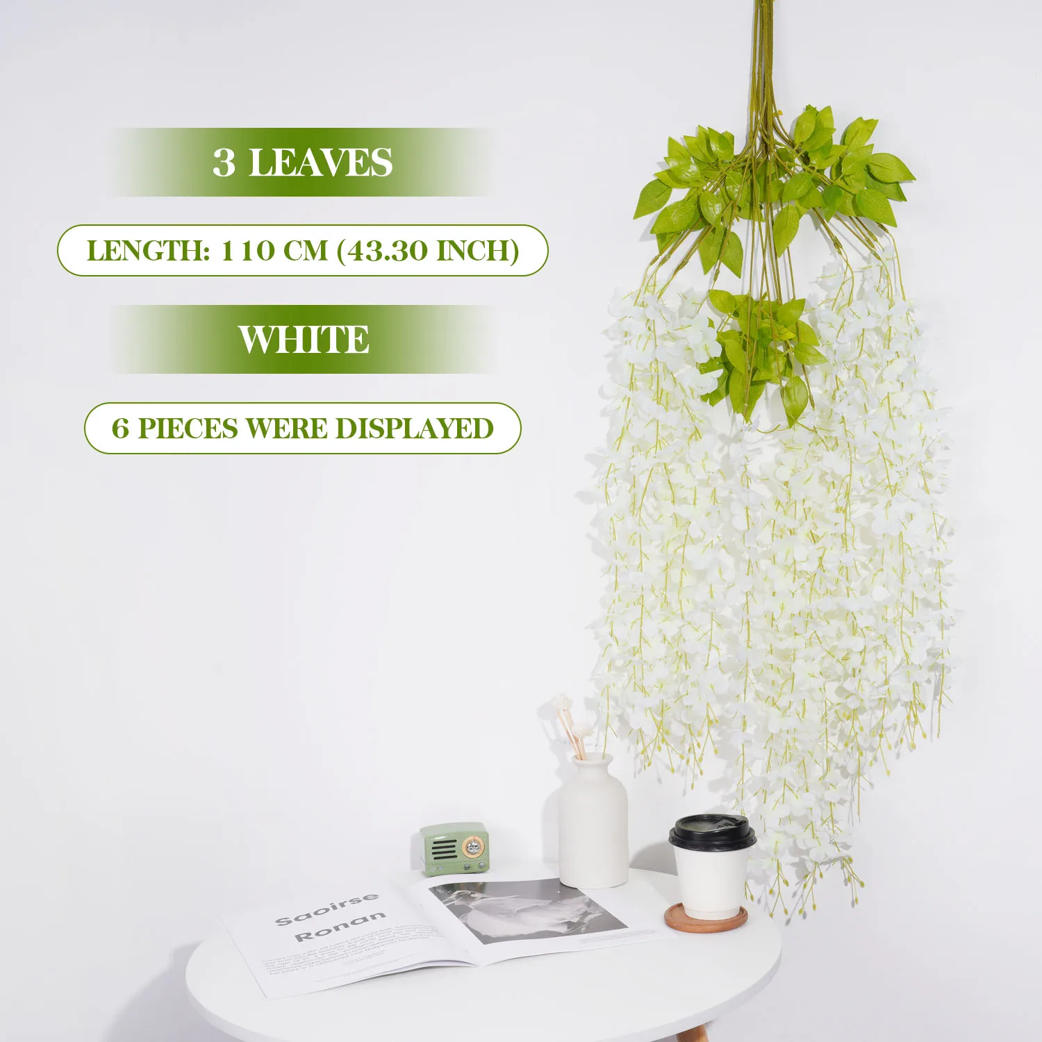 Elegant Artificial Wisteria Vine for Indoor Decor 10 Elegant Artificial Wisteria Vine for Indoor Decor - Image 10