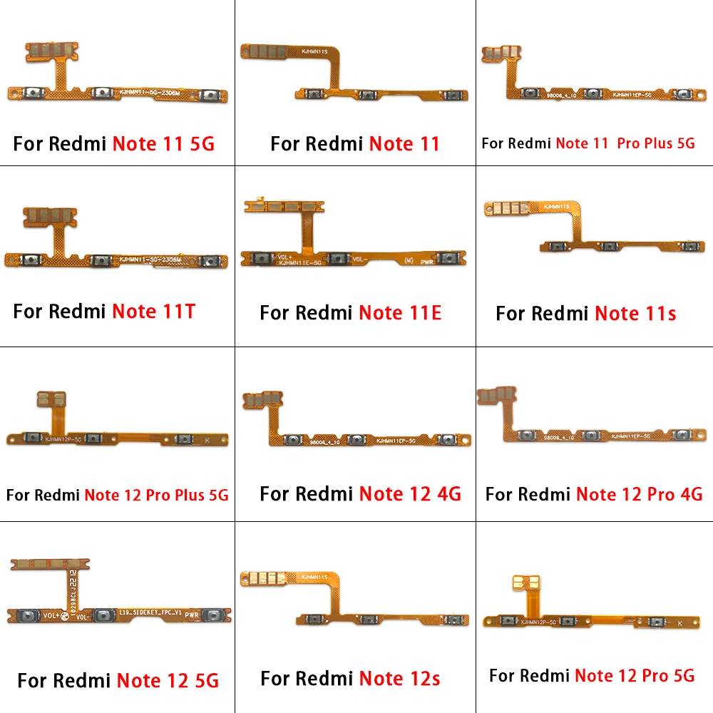 Xiaomi Redmi Power & Volume Flex Cable Set (10 Pack) 2 Xiaomi Redmi Power & Volume Flex Cable Set (10 Pack) - Image 2