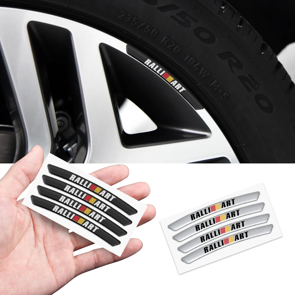 Mitsubishi Ralliart Aluminum Rim Stickers Set 3 Mitsubishi Ralliart Aluminum Rim Stickers Set - Image 3