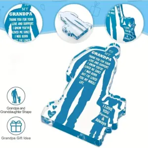 Acrylic Grandfather and Granddaughter Figurine 9 Sd89f08f443614e93ba378503f81b918bb