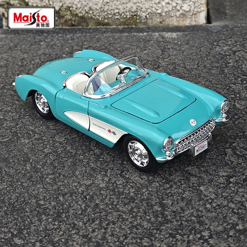 Maisto 1957 Chevrolet Corvette Diecast Model 2 Maisto 1957 Chevrolet Corvette Diecast Model - Image 2