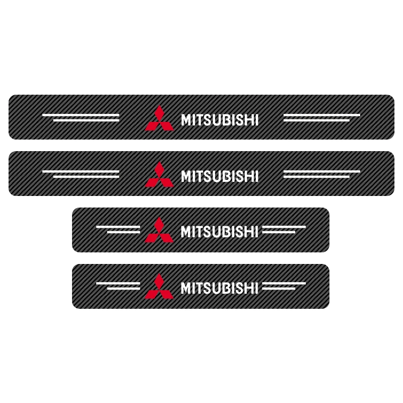 Mitsubishi Carbon Fiber Door Sill Stickers 5 Mitsubishi Carbon Fiber Door Sill Stickers - Image 5