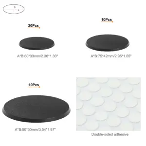 Evemodel Black Oval Base Set (40 pcs) 7 Sd8d7dc2b98684e638f27e01399030749V