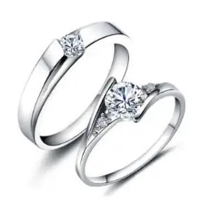 Elegant Silver Couple Ring Set for Romance 6 Elegant Silver Couple Ring Set for Romance - Image 6