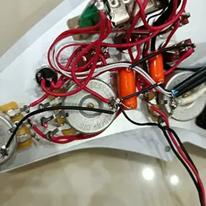 Red & Black Strat Pickguard with Custom Electronics 13 Sd900ae84f84b49daa2f0e3361a53e272j