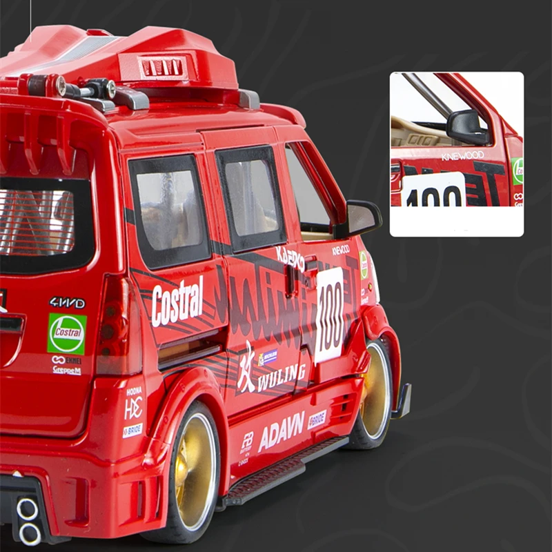 1:24 Wuling Alloy Track Race Car Model 5 1:24 Wuling Alloy Track Race Car Model - Image 5
