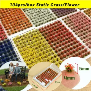 Miniature Flower and Grass Model Kit (104 Pieces) 14 Sd91adf57003645ff921d1bc2dceac12ba