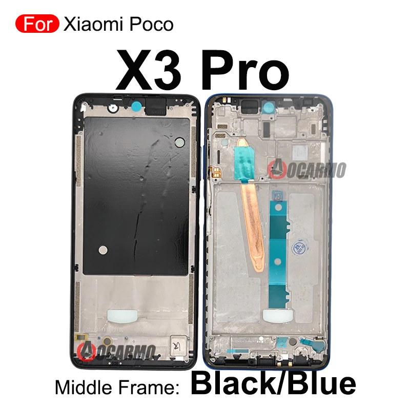 Xiaomi Poco X3 Pro Replacement Set in Black, Blue, Gold 2 Xiaomi Poco X3 Pro Replacement Set in Black, Blue, Gold - Image 2