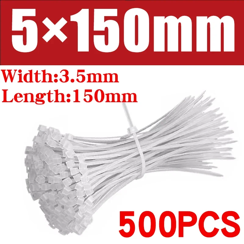 High-Quality Nylon Cable Ties, Assorted Sizes 9 High-Quality Nylon Cable Ties, Assorted Sizes - Image 9