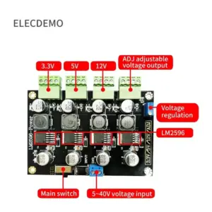 Multi-Channel LM2596 Power Supply Module