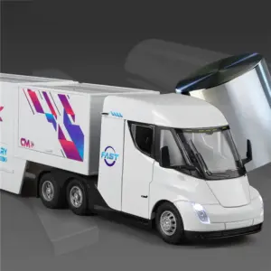 Black Semi-Trailer Truck Model 1:32 Scale 9 Sd94d9f2d6a4a4874ae494170dee83115L