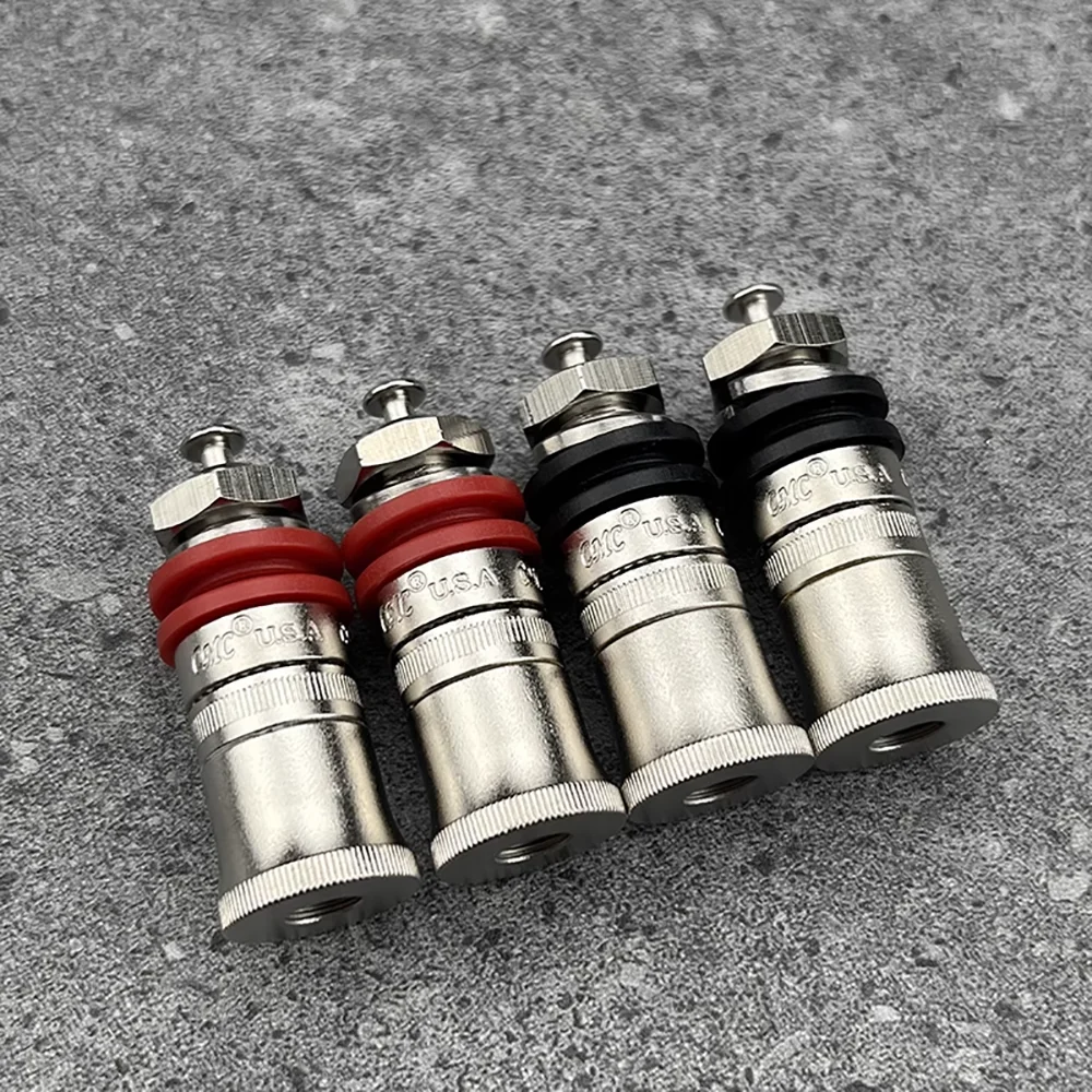 High-End Brass Speaker Binding Post in Gold and Rhodium 2 High-End Brass Speaker Binding Post in Gold and Rhodium - Image 2