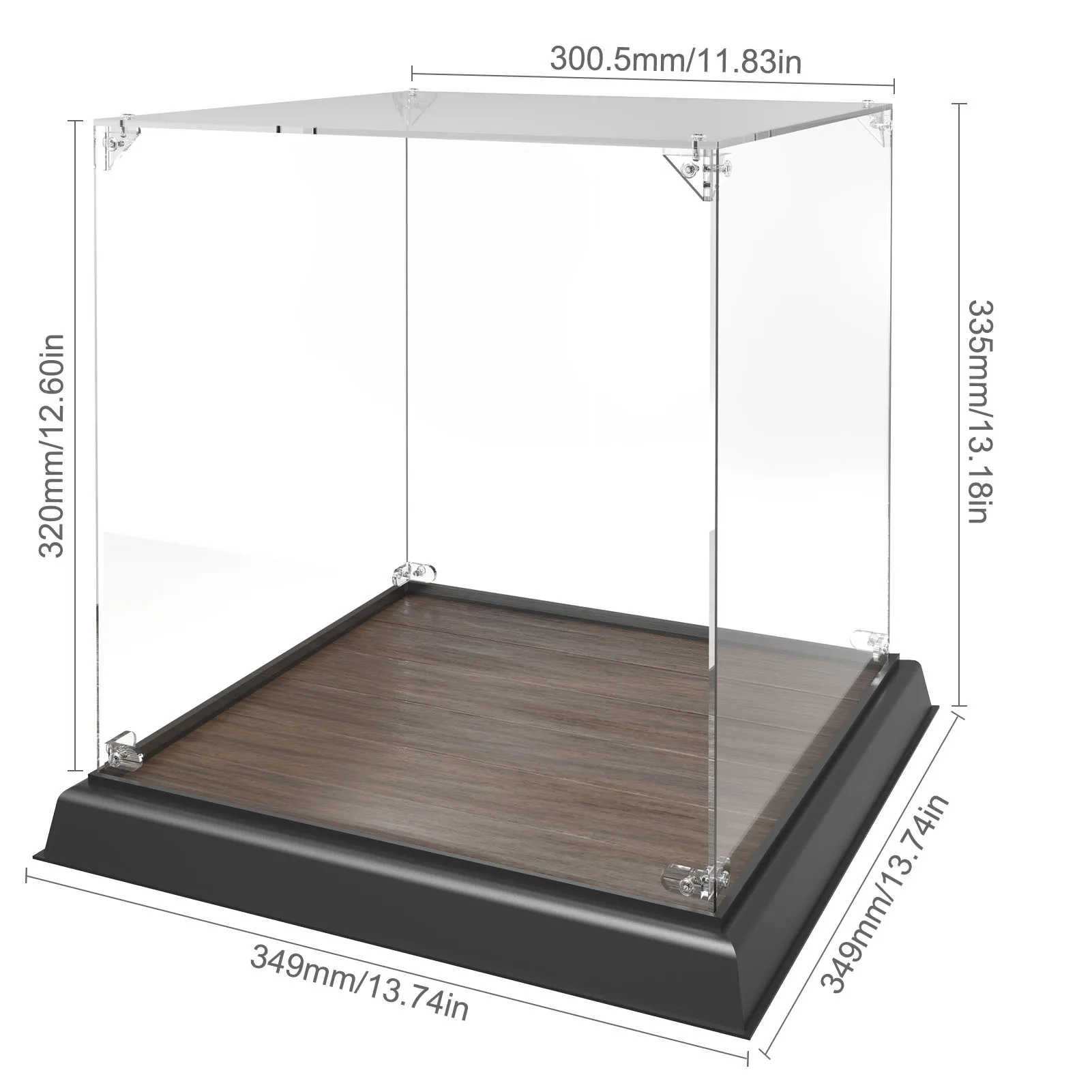 Acrylic Display Case with 30cm Wooden Base 5 Acrylic Display Case with 30cm Wooden Base - Image 5