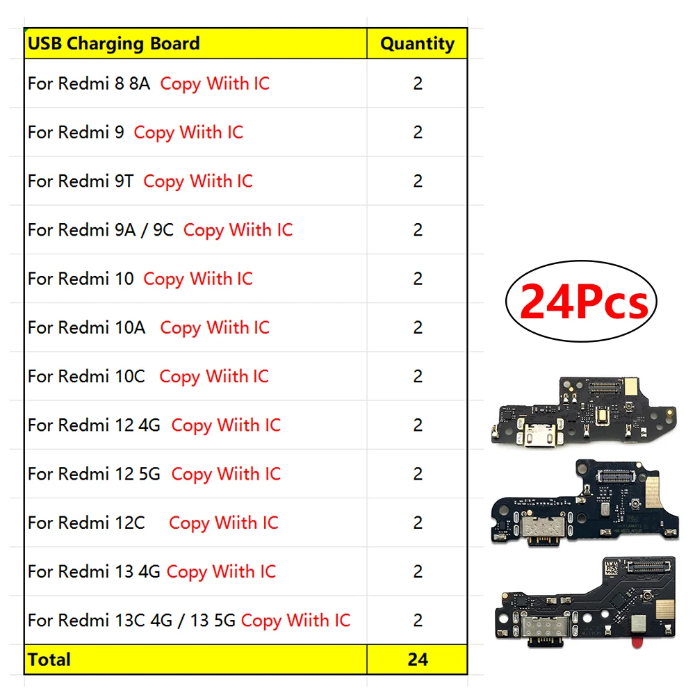 Xiaomi Redmi Flex Cable Replacement Set 24-60 pcs 10 Xiaomi Redmi Flex Cable Replacement Set 24-60 pcs - Image 10