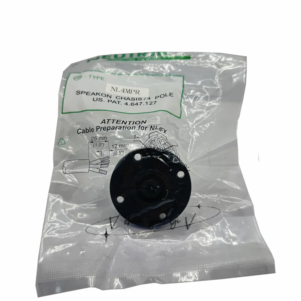 High-Quality NL4MPR speakON Speaker Connectors Set 2 High-Quality NL4MPR speakON Speaker Connectors Set - Image 2