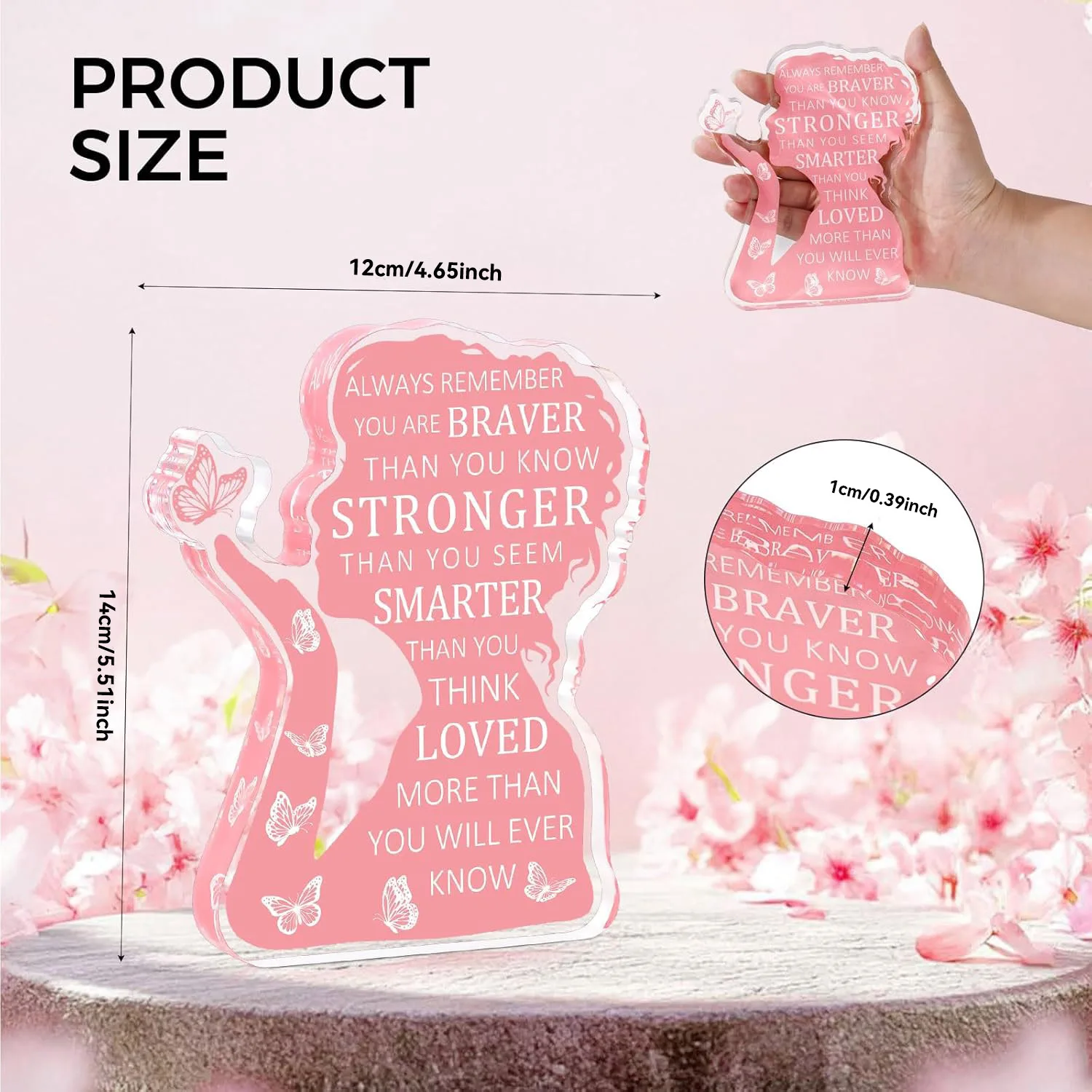 Inspirational Women's Figurine with Motivational Message 2 Inspirational Women's Figurine with Motivational Message - Image 2