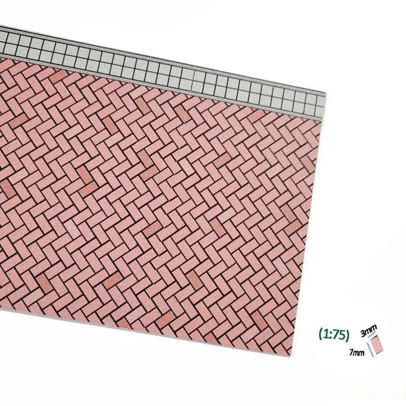 Miniature Brick Pavement Plates Set for Dioramas 7 Miniature Brick Pavement Plates Set for Dioramas - Image 7