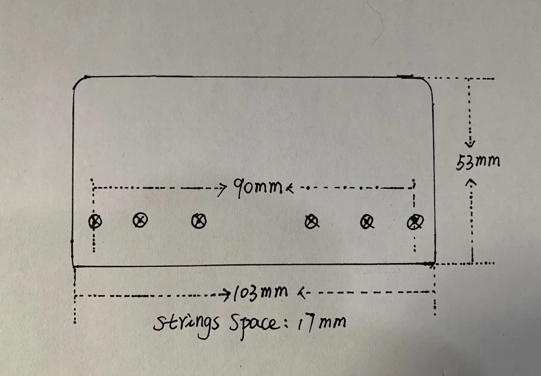 6-String Bass Guitar Professional Bridge 6 6-String Bass Guitar Professional Bridge - Image 6