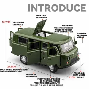 1:18 Scale Russian UAZ Traveler Diecast Model 12 Sda0b73b837d8422bbf9bf5203475e80ed