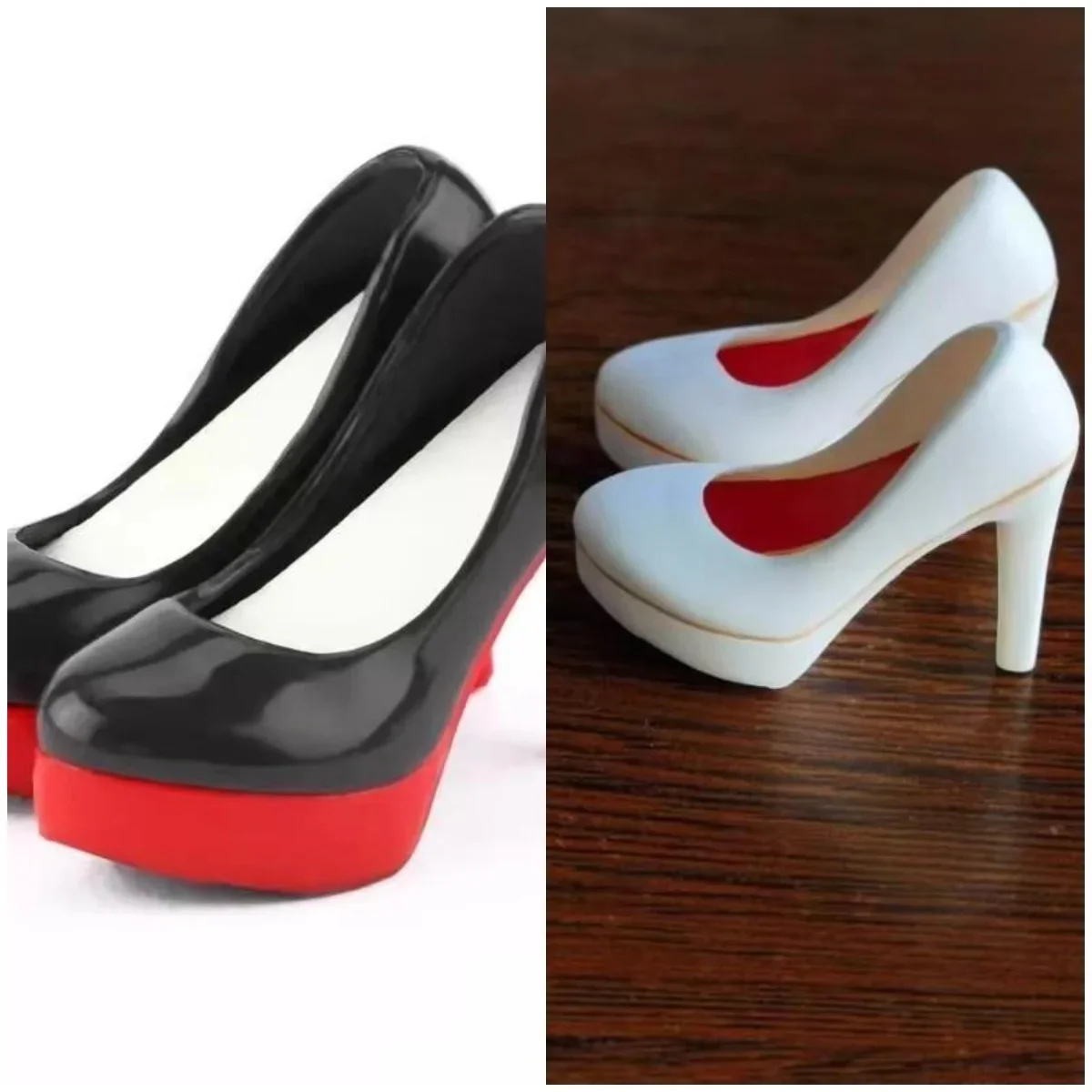 Elegant 1/6 Scale High Heel Doll Shoes 6 Elegant 1/6 Scale High Heel Doll Shoes - Image 6