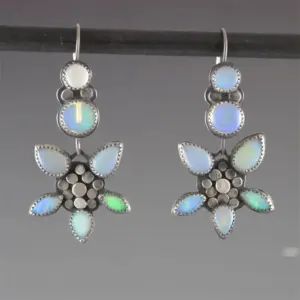 Vintage Blue Opalescent Waterdrop Earrings 6 Sda276438e7fc43999346953bbbbd9b91R