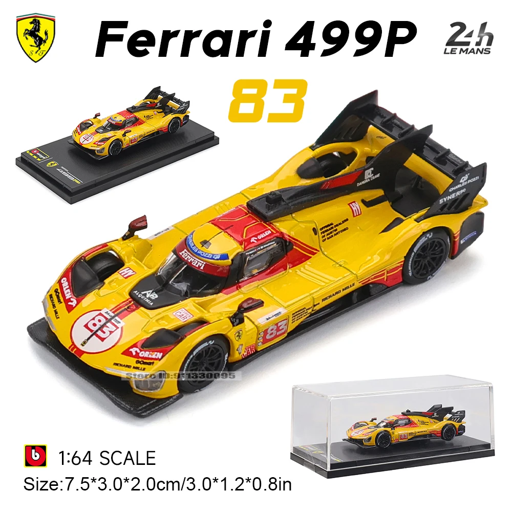 Ferrari 499P 83 Diecast Model by Bburago 8 Ferrari 499P 83 Diecast Model by Bburago - Image 8