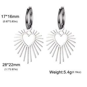 Elegant Stainless Steel Heart Sun Drop Earrings 13 Sda7a24ce674e490884a1fa6e11c3cab76