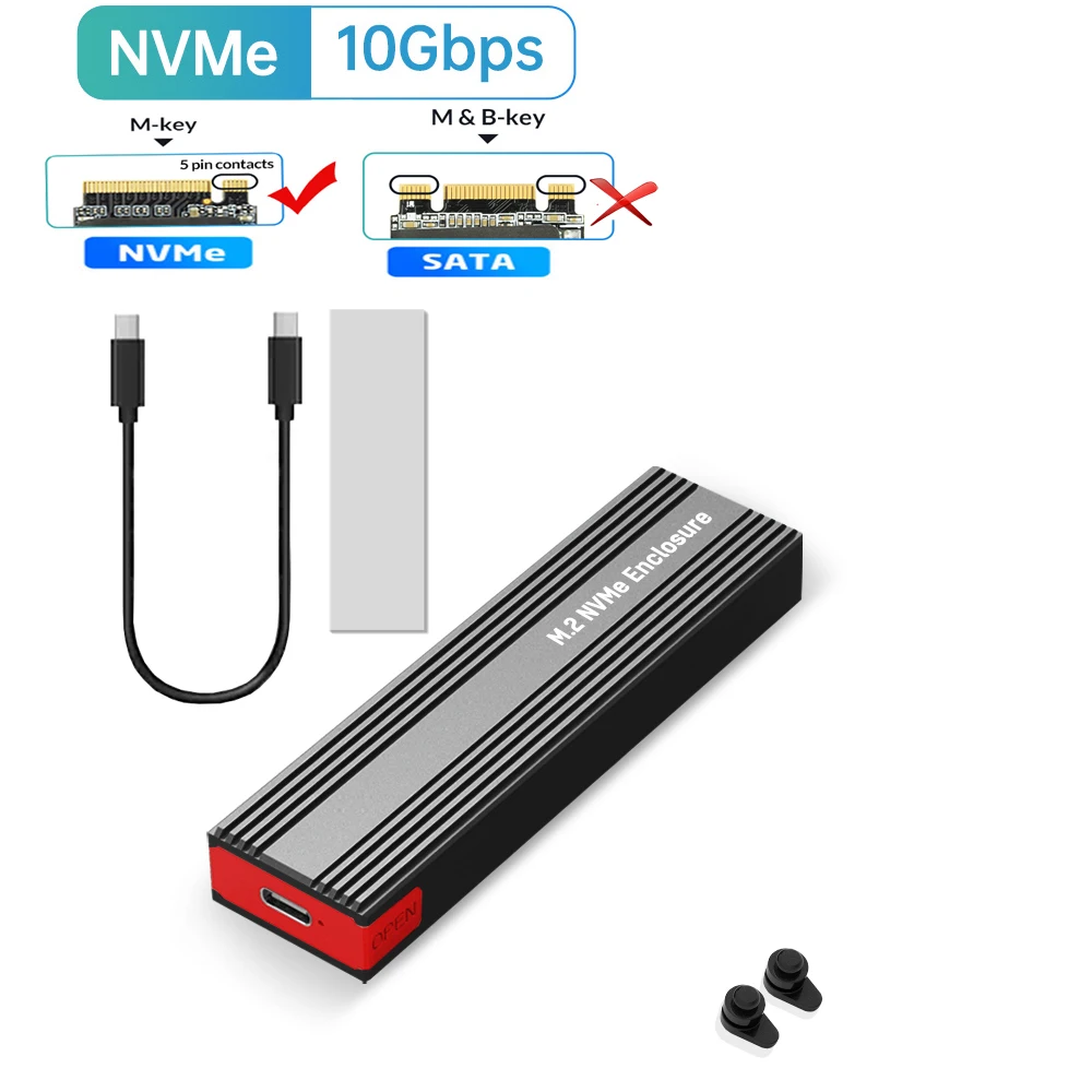 M.2 NVMe SSD Enclosure Aluminum 10Gbps 7 M.2 NVMe SSD Enclosure Aluminum 10Gbps - Image 7