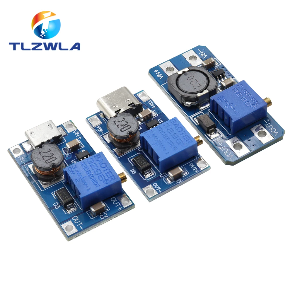 Blue MT3608 Boost Converter Module 2A 2 Blue MT3608 Boost Converter Module 2A - Image 2